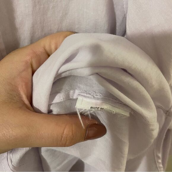 Theory pleated pin-tuck long sleeve top - Picture 7 of 7